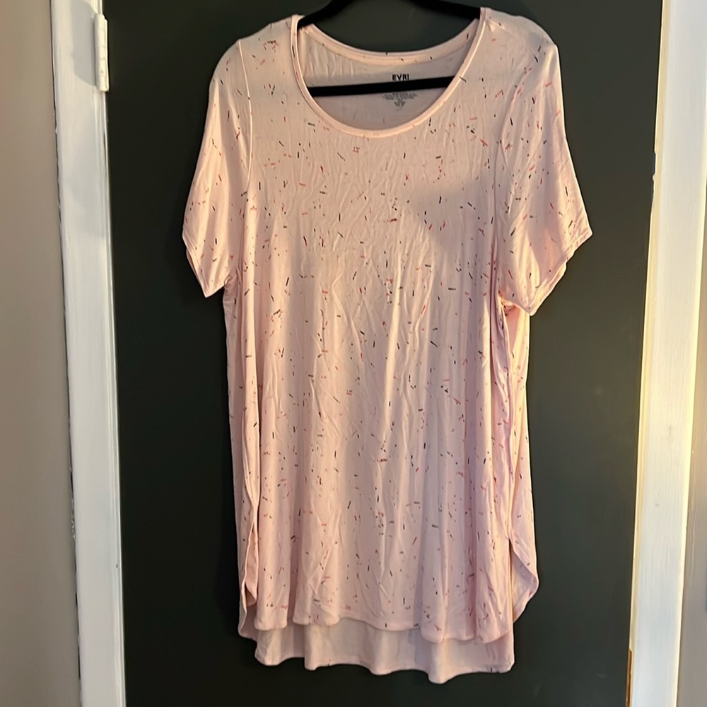Pink shirt with confetti- 0x